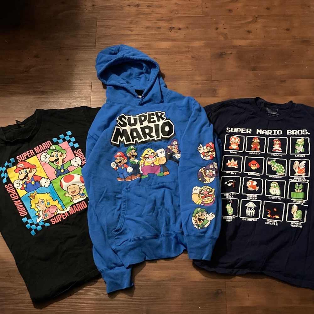 Super Mario Graphic Hoodie and T-Shirts
